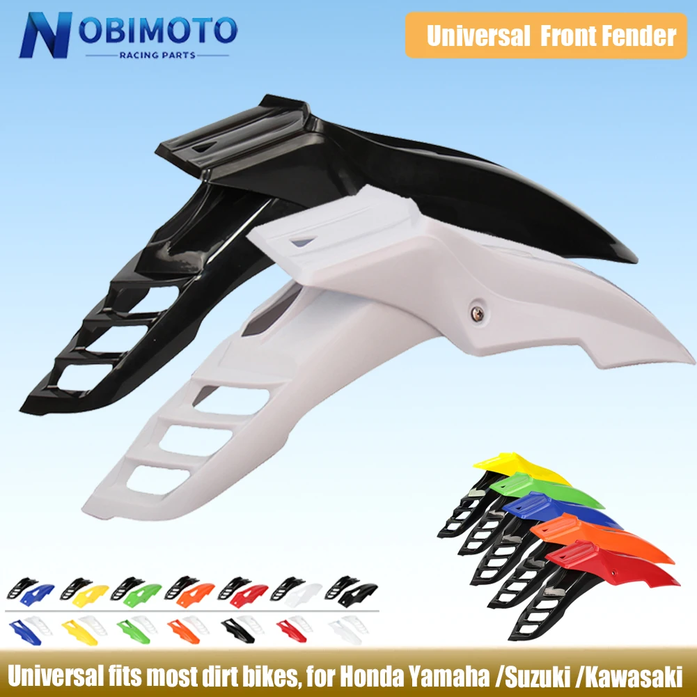 Черное универсальное переднее крыло для мотокросса Honda Yamaha Suzuki Kawasaki DRZ DR KX KLX EXC XCW XT