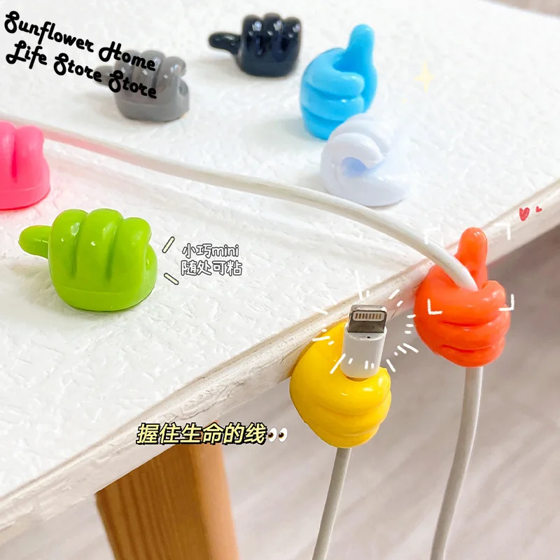 

8Pcs Multifunctional Clip Holder Thumb Hooks Wire Organizer Wall Hooks Hanger Strong Wall Storage Holder For Kitchen Bathroom
