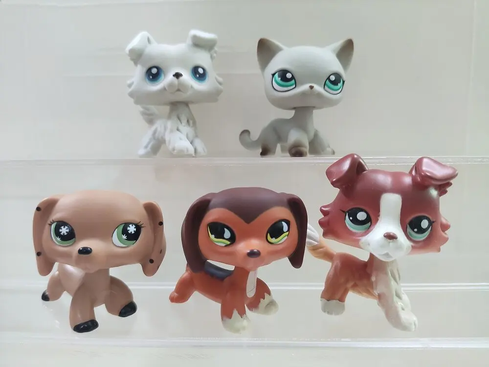 

5pcs/lot LPS Action Figure pet shop cat dog #363#675#1542#391 Littlest Pet Shop kid toy