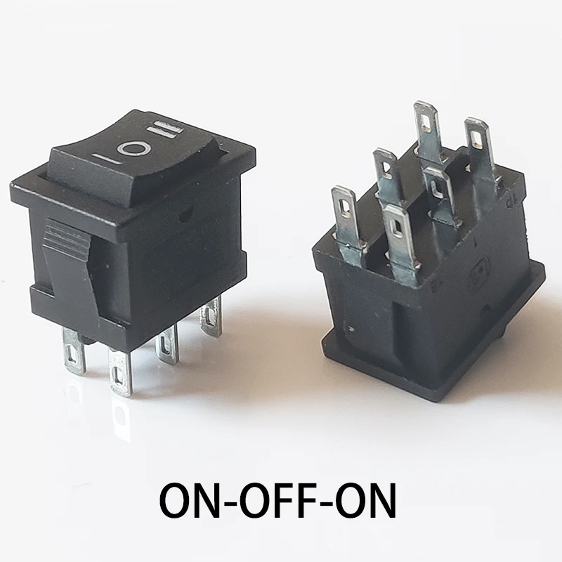21X15 мм 6PIN 2P2T мини клавишный переключатель Seesaw переключатель O - Power кнопочный переключатель 250 В/6 А 125 В/10 А переменного тока