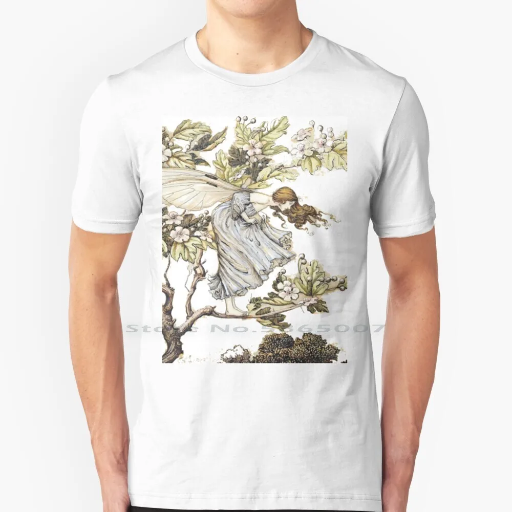 

Arthur Rackham's Fairies T Shirt 100% Cotton Arthur Rackham Grimm Fairy Tales Flower Fairies Big Size 6xl Tee Gift Fashion