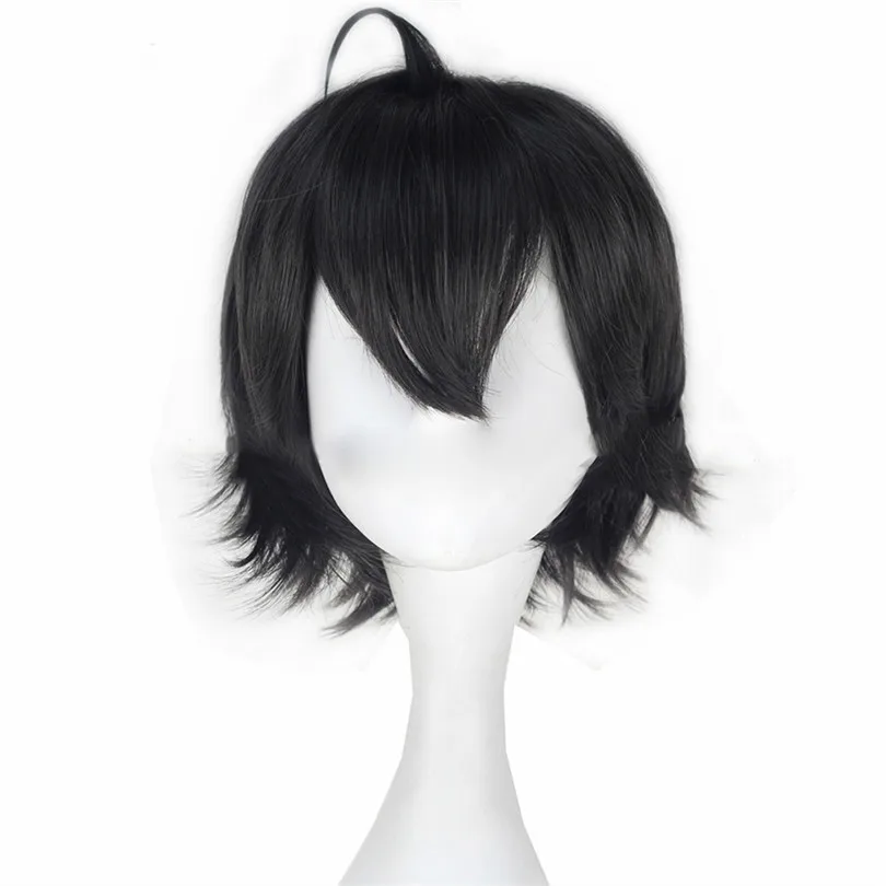 Парик для косплея Мой подросток из аниме романтическая комедия короткий черный