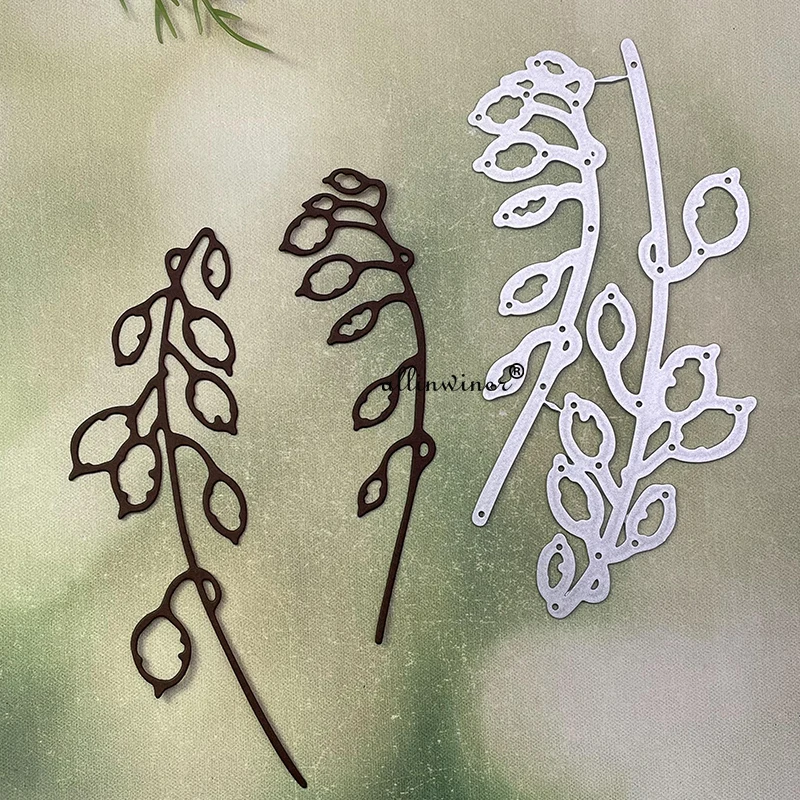 

New Fruit branches leaves Metal Cutting Dies for DIY Scrapbooking Album Paper Cards Decorative Crafts Embossing Die Cuts
