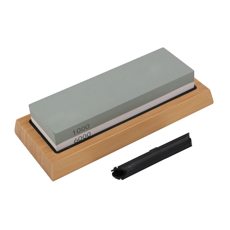 

Whetstone Sharpening Kit, 1000/6000 Grit Waterstone - Whetstone Set With Knife Sharpening Guide And Non-Slip Base
