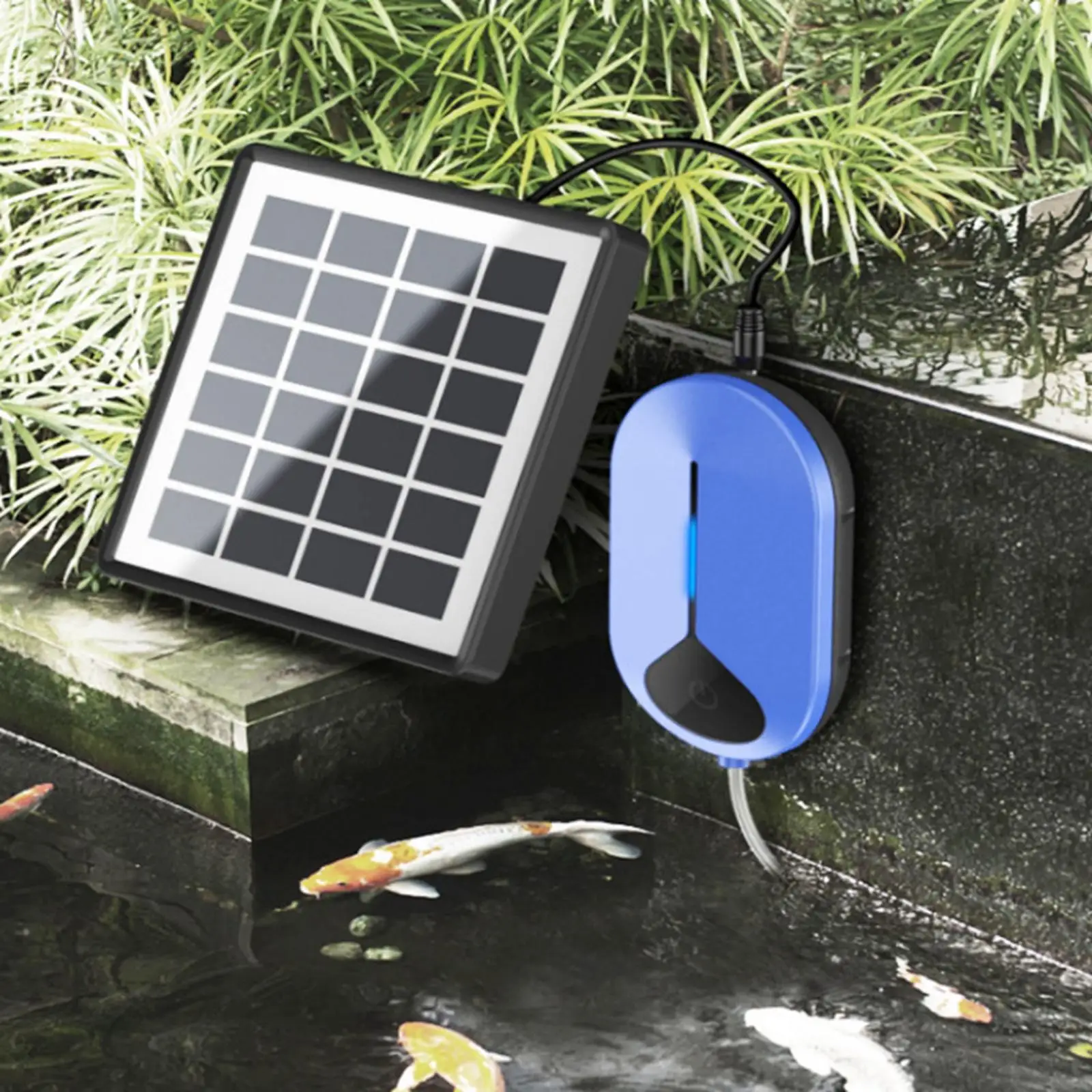 

Solar Water Air Pump Aerator Solar Water Feature Aquarium Pump for Fish Tank