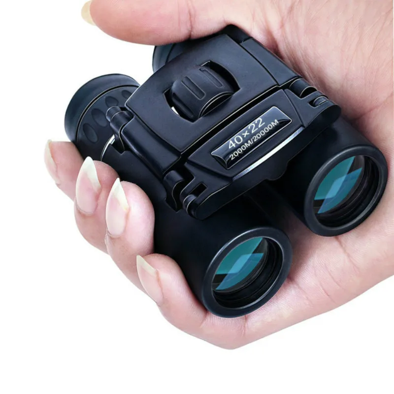 

40x22 HD Powerful Binoculars 2000M Long Range Folding Mini Telescope BAK4 FMC Optics for Hunting Sports Outdoor Camping Travel