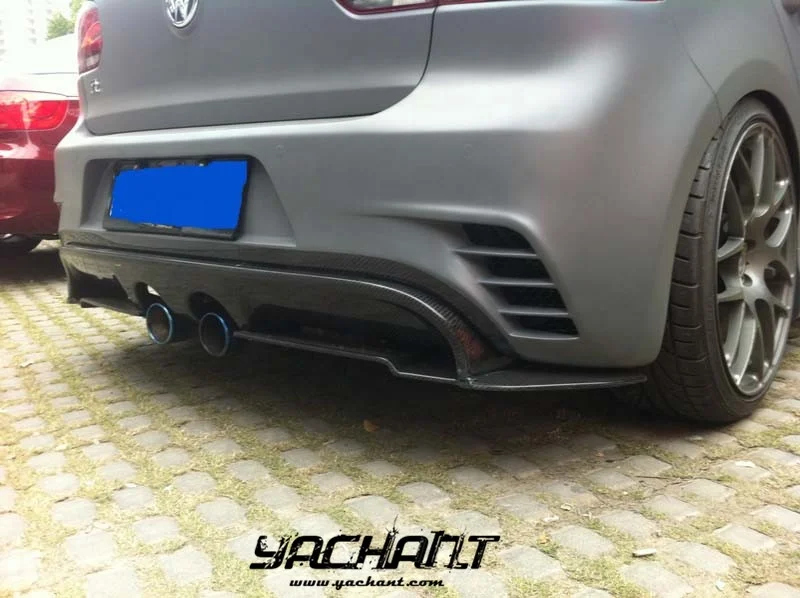 Детали из углеродного волокна 2010-2012 для GOLF 6 MK6 GT R20 RZ Style боди заднего бампера