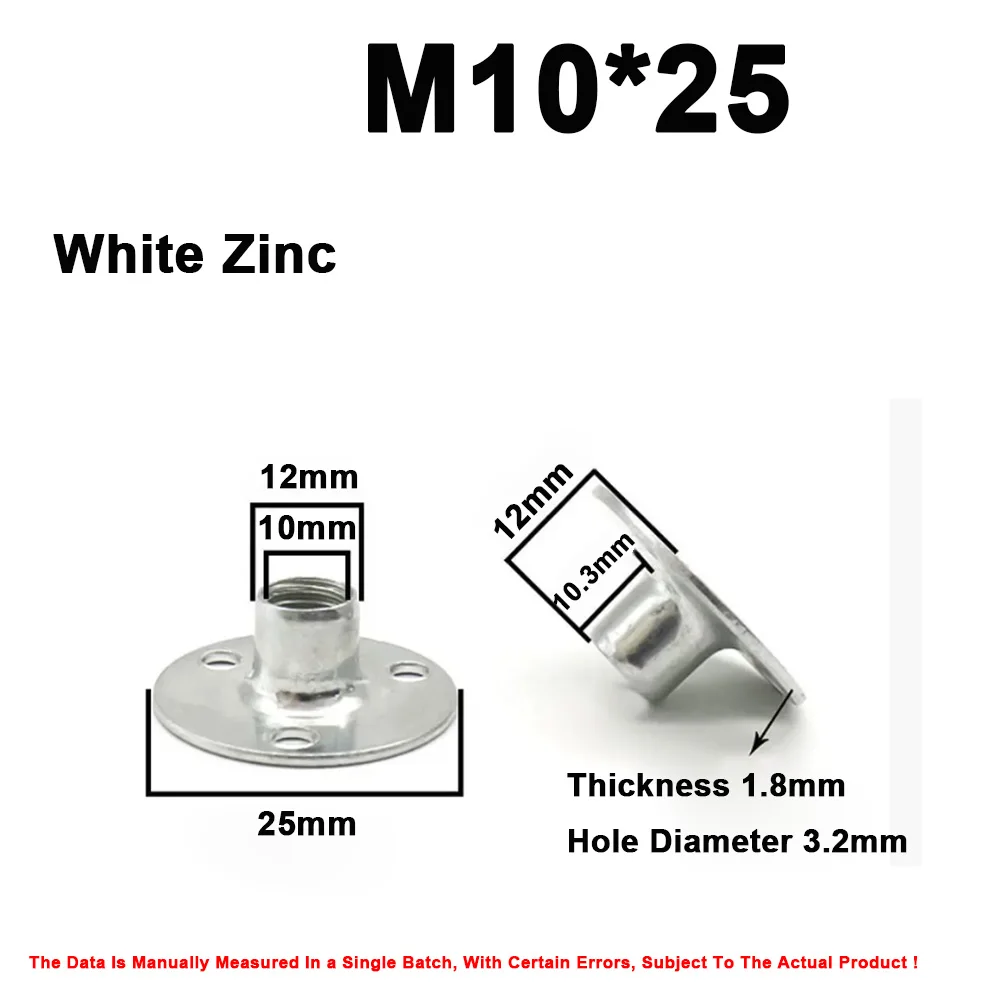 

Цветная цинковая мебельная железная пластина, гайка, зажим для ног дивана, пластина, замок, оцинкованная гайка с тремя отверстиями M6M8M10M12