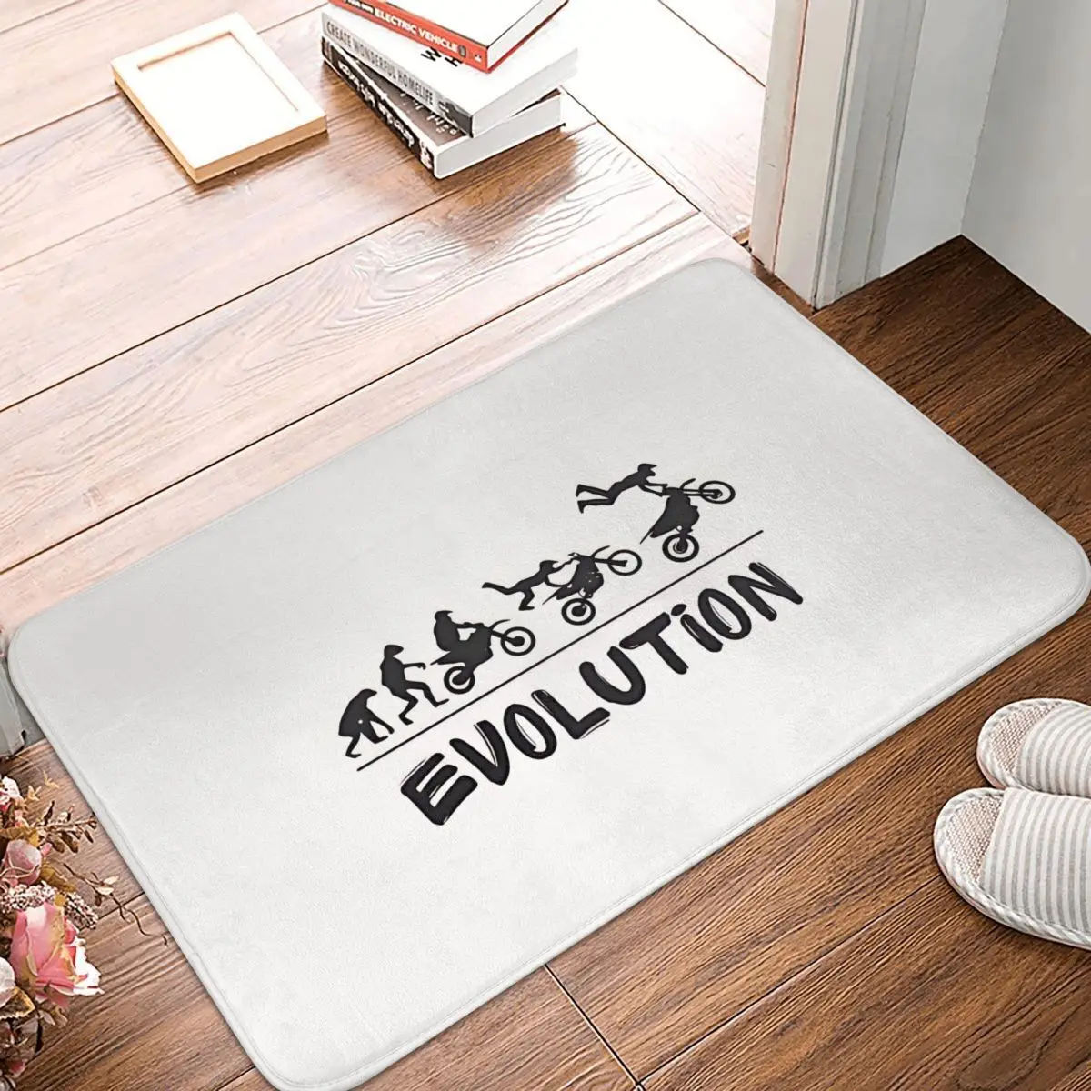 

Motorcycle Anti-Slip Doormat Bath Mat Helmet Floor Carpet Entrance Door Rug Bedroom Decor