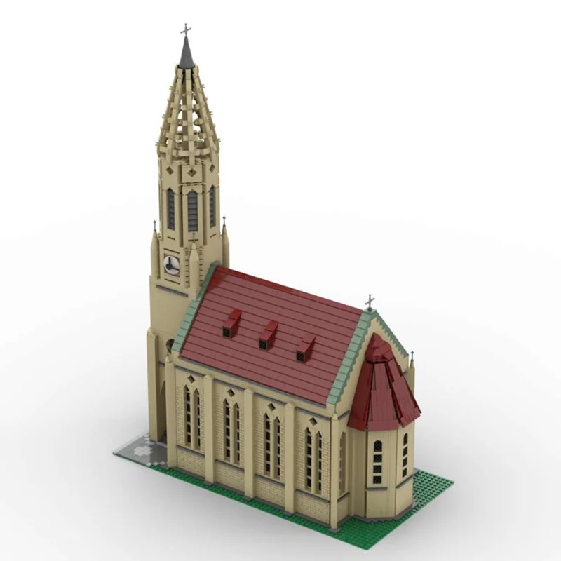 НОВЫЙ 6262 шт. модульный берег Kirche Stuttgart City Construction DIY образование творческая идея