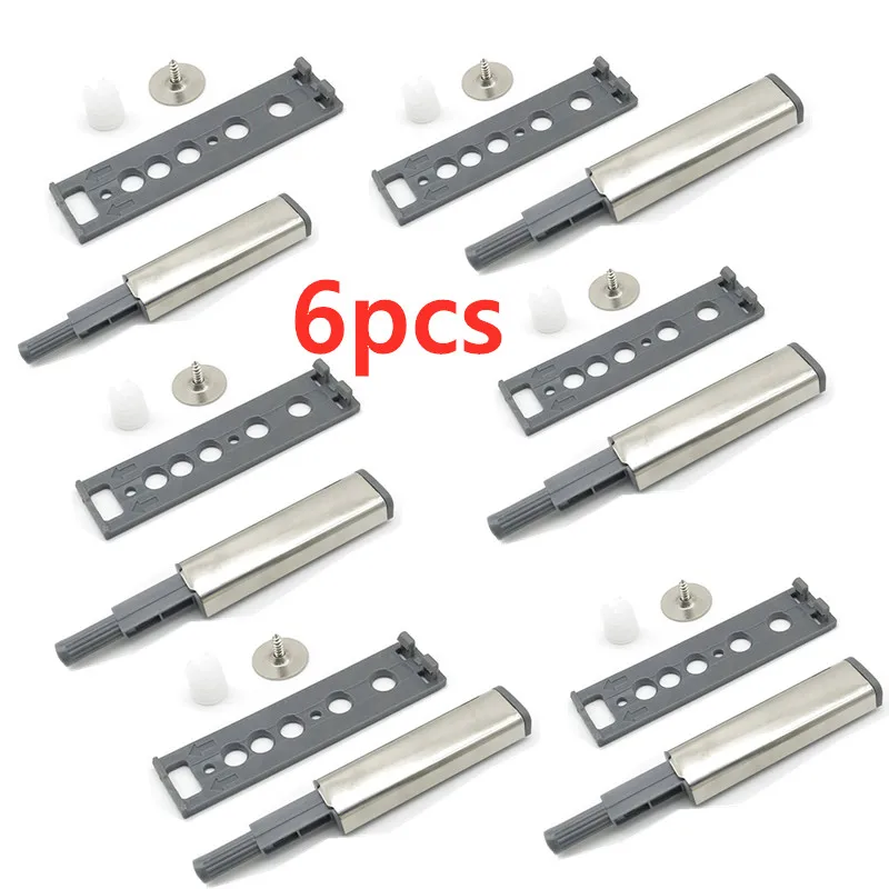 

6 Pack Push To Open Cabinet Hardware Magnetic Push Latches For Cabinets Door Release Touch Latch With Magnet For Home Furniture
