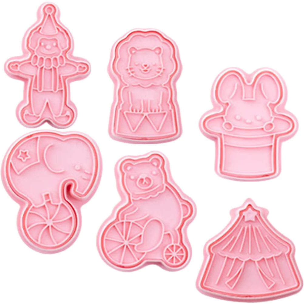 

Cookie Biscuit Animal Circus Molds Animals Baking Plunger Shapes Press Stamps Bakery Reusable Embosser Candy Cookies Holiday