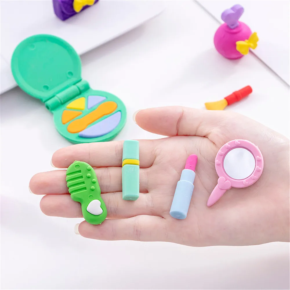 Женская косметика в форме ластика Kawaii, школьные канцелярские принадлежности papelaria, Детские Обучающие Канцтовары