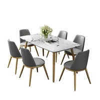 scandinavian marble dining table modern dining table light luxury rectangular