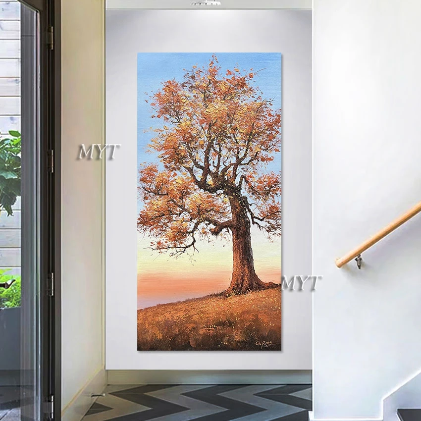 

Абстрактные фотографии деревьев ручная работа рисунок без рамки детская комната настенное украшение природный пейзаж художественная живо...