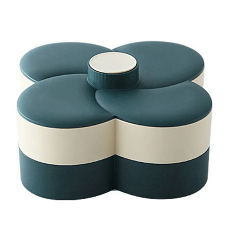 

Petal Candy Snack Tray Nut Storage Container Fruit Tray New Year Double-Layer Nut Box Household Melon Seed Box