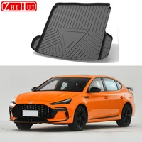 car rear trunk liner cargo boot tpo trunk mat floor tray mud kick carpet for mg mg6 2017 2018 2019 2020 2021 2022 accessories