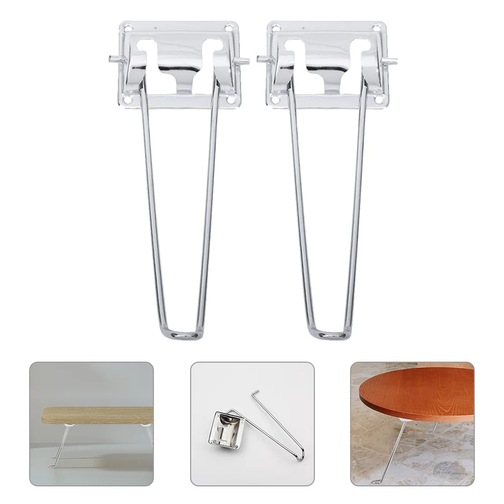 

2pcs Metal Table Legs Foldable Table Legs Folding Hairpin Legs for Coffee Table
