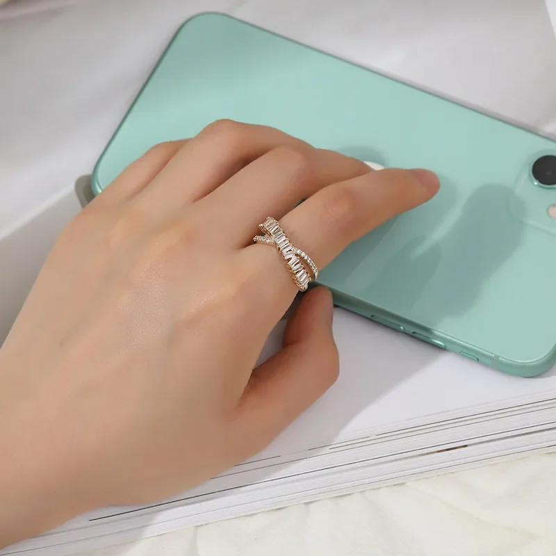 Новое геометрическое круглое универсальное кольцо в корейском стиле уникальные