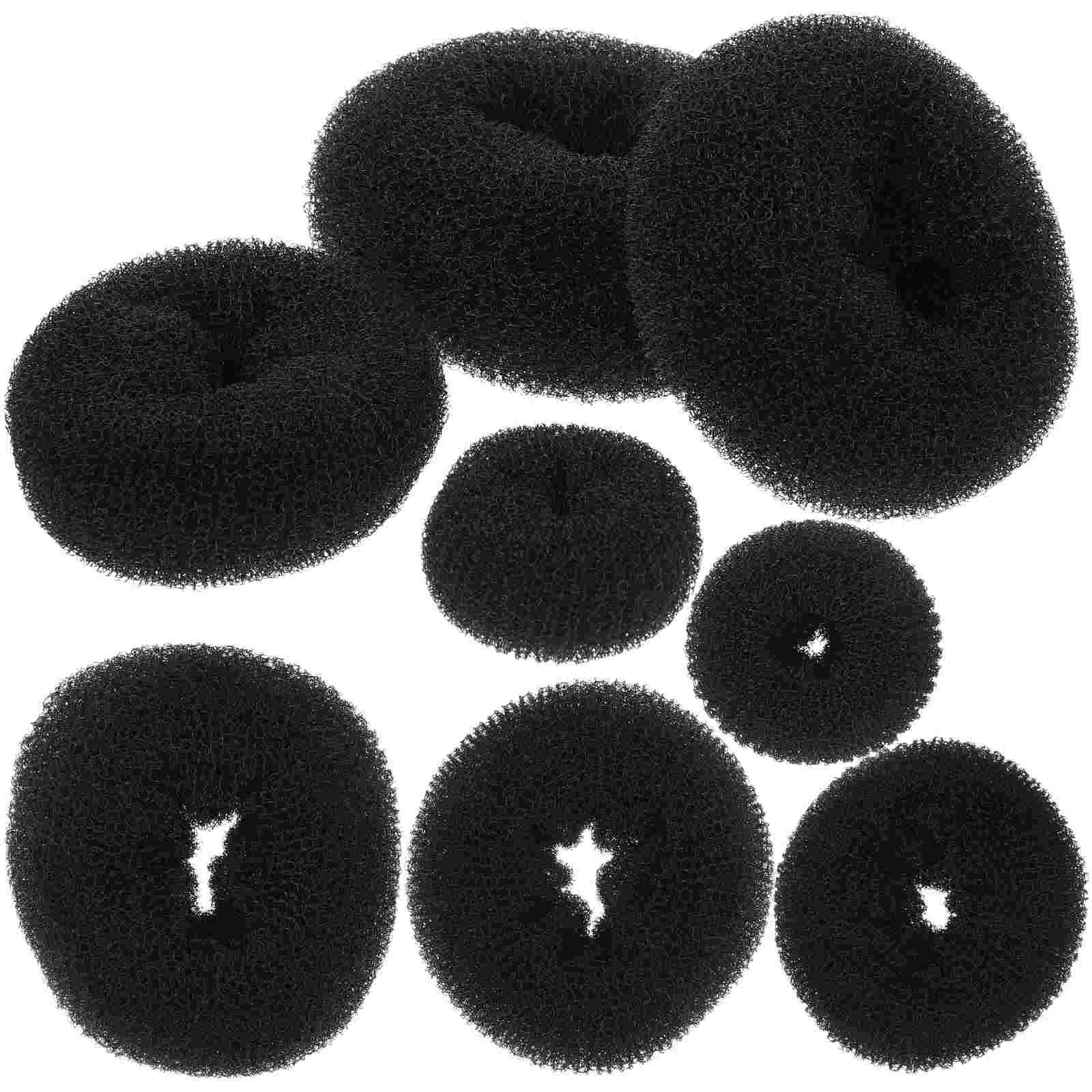 

8 Pcs Donut Hair Iron Hairstyle Supply Tool Portable Female Bun Maker Wear-resistant Compact Shaper