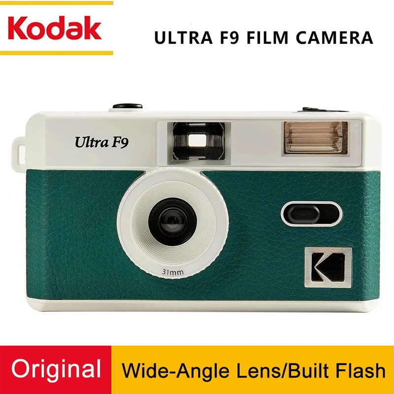 Original Kodak Film Camera 35mm Ultra F9 Focus Free Reusable Built In Flash Multiple Colors With Package Portable Mini Cute Gift