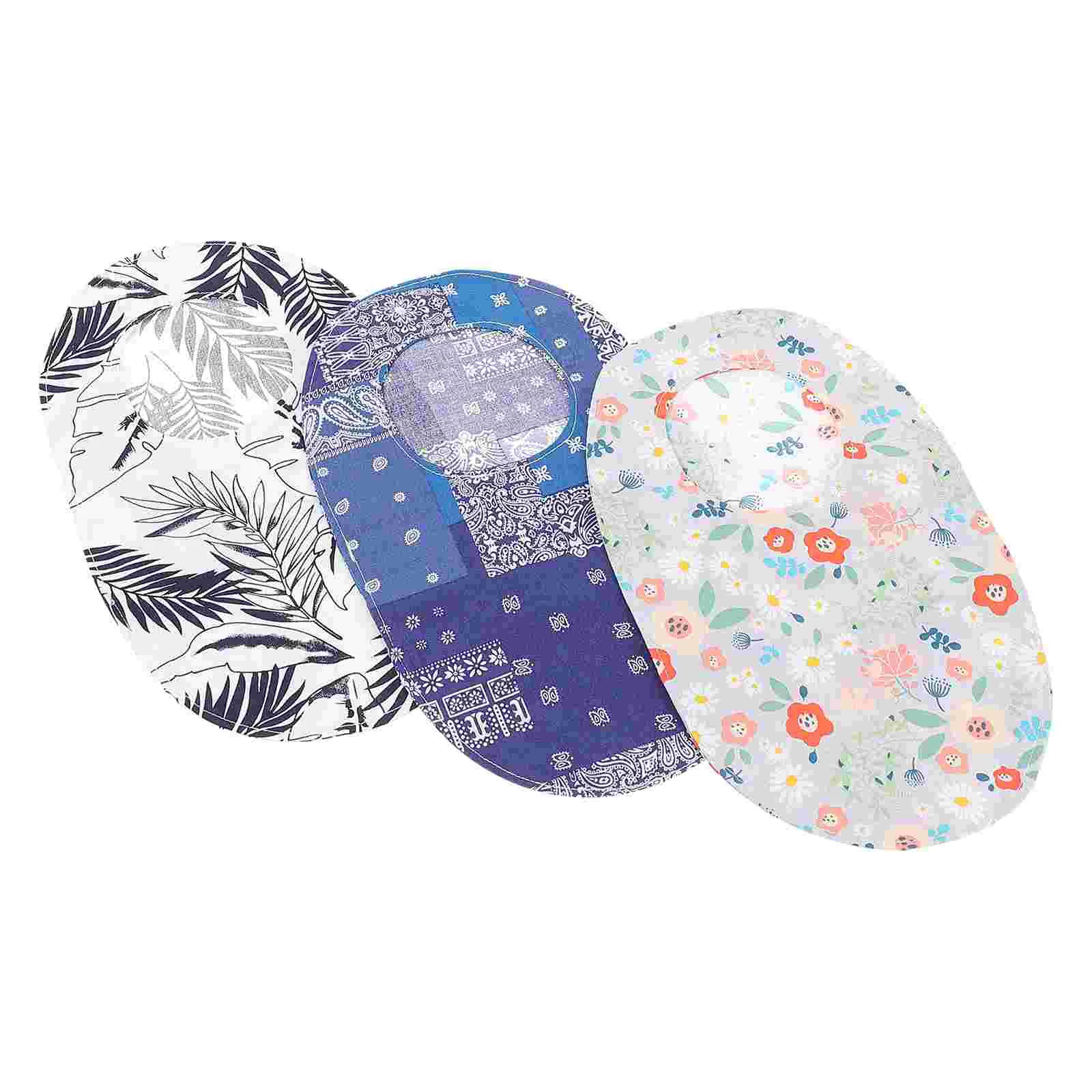 

3 Pcs Ostomy Bag Protector Shielding Cover Protective Pouch Cotton Portable Colostomy Lightweight