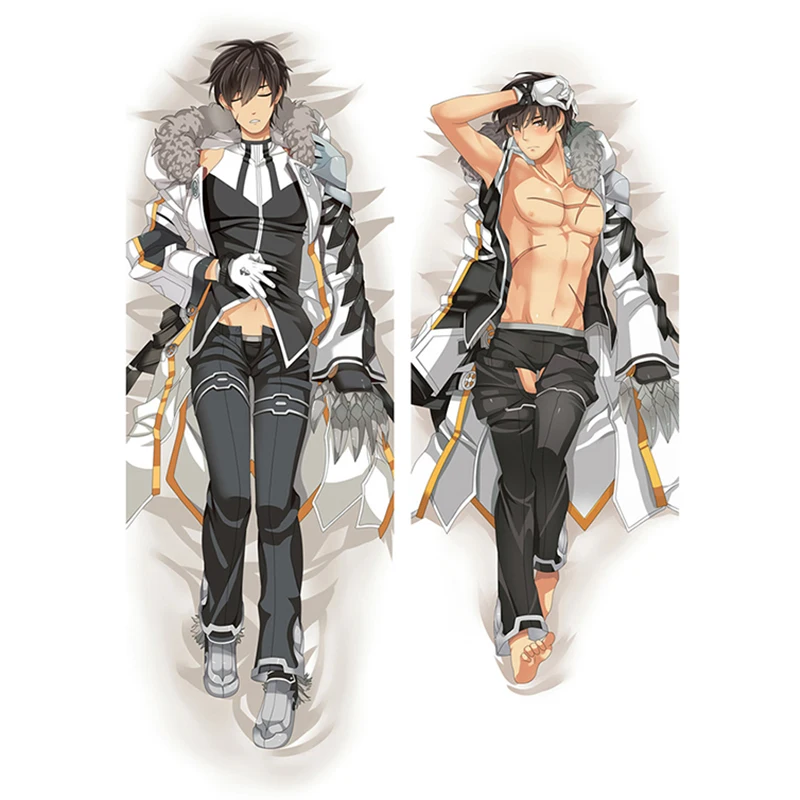 Подушка-объятие Дакимакура Elsword размером 180 см с изображением Рейвена, настраиваемое постельное белье в японском стиле с аниме-наволочкой для декора и подушкой.