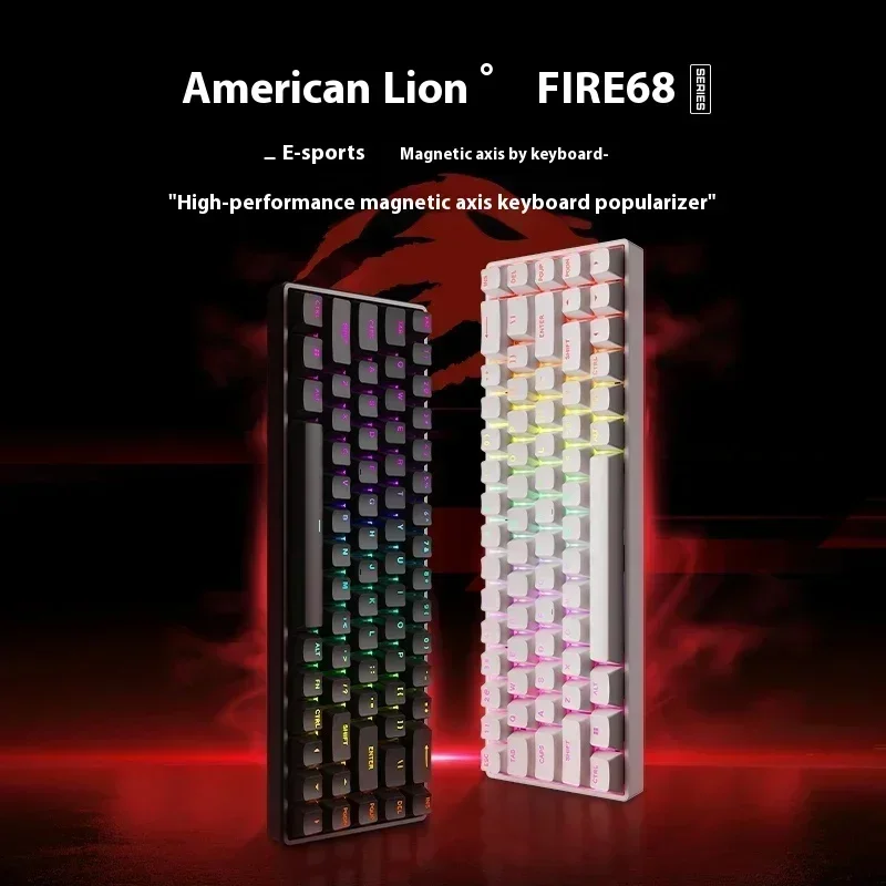 Клавиатура Madcatz Fire68 8k с магнитным переключателем проводная игровая клавиатура 81