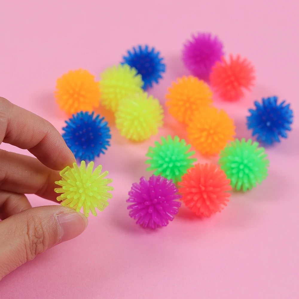 

20Pcs 2.5mm Plastic Soft Bayberry Balls Hedgehog Decompression Toy For Kids Birthday Party Favor Goodie Bag Filler Prizes Gifts