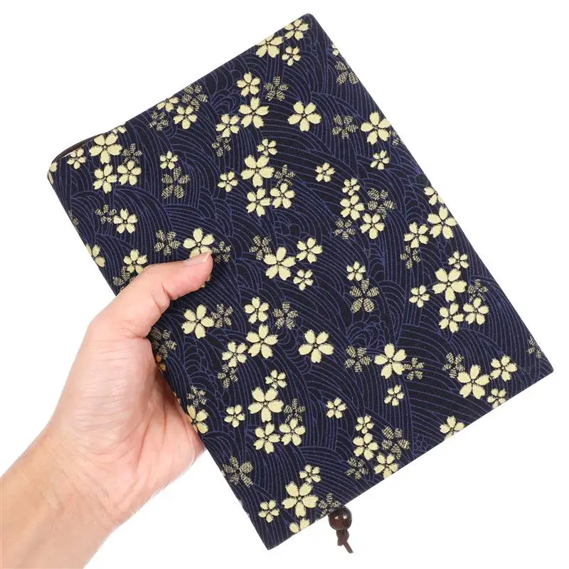 

Book Covers Sleeve Protector Cloth Fabric Hand-made for A5 Adjustable Book Cover Gifts Decorative Protector Hand Account Book