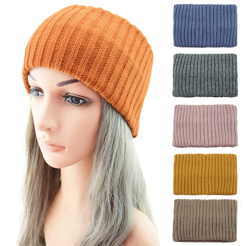 

Winter Warm Headband For Women Woolen Knitted Headbands Wide Elastic Hairbands Turban Headwrap Headwear Girls Hair Accessories