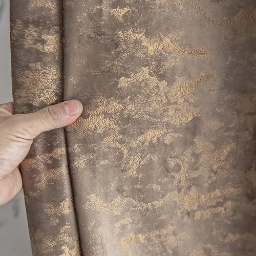 Бархатные шторы Cortina кофейного цвета