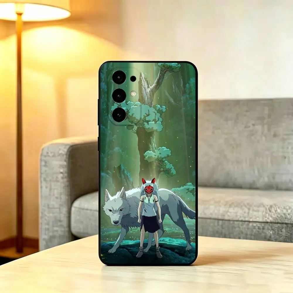 Чехол для телефона с аниме-принтом «Принцесса Мононоке» для Samsung S25, S24, S21, S22, S23, S30, Ultra, S20, Plus, Fe, Lite, Note, 10, мягкий черный чехол (art.: 3920daedcbe9e) - 3920daedcbe9e