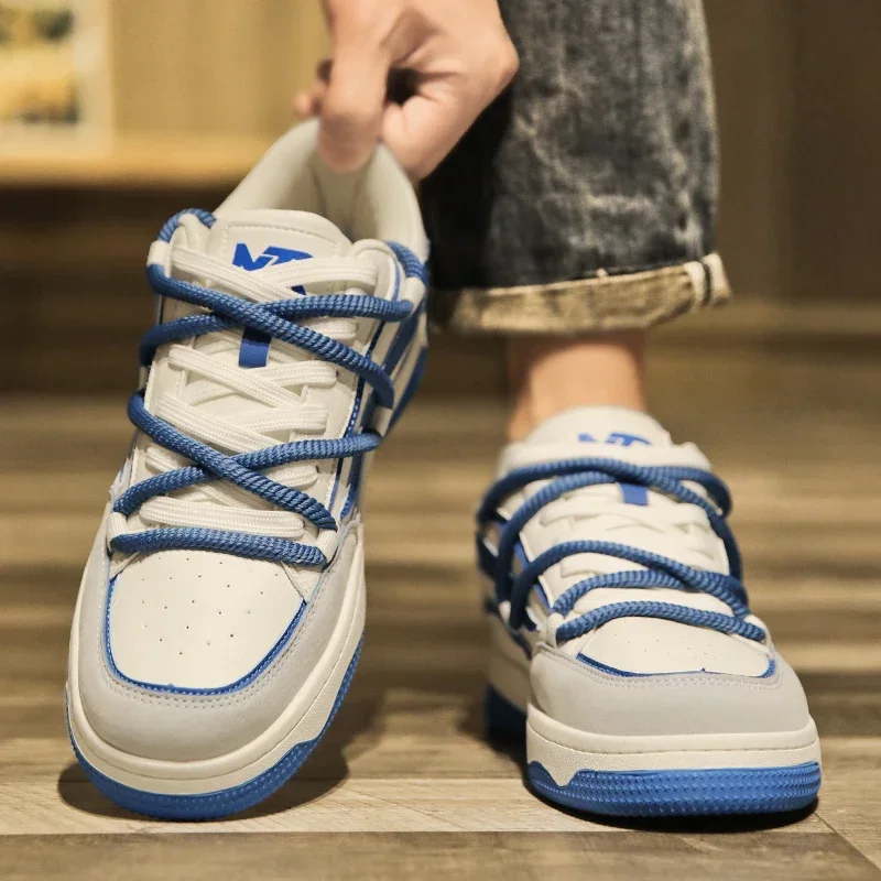 

2023 Hot Sale Shoes for Male Winter Men's Vulcanize Shoes Platform Man Sneakers Mixed Colors Lace Up Outdoor Men's Casual Shoes