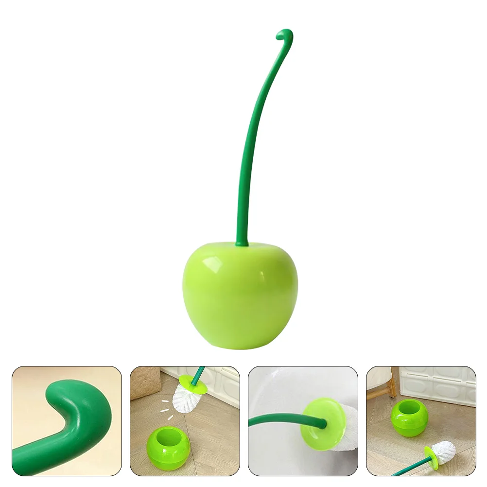 

Cherry Toilet Brush Plunger Cover Cleaner Scrubber Deep Cleaning Plastic Bathroom Bowel Household Tools