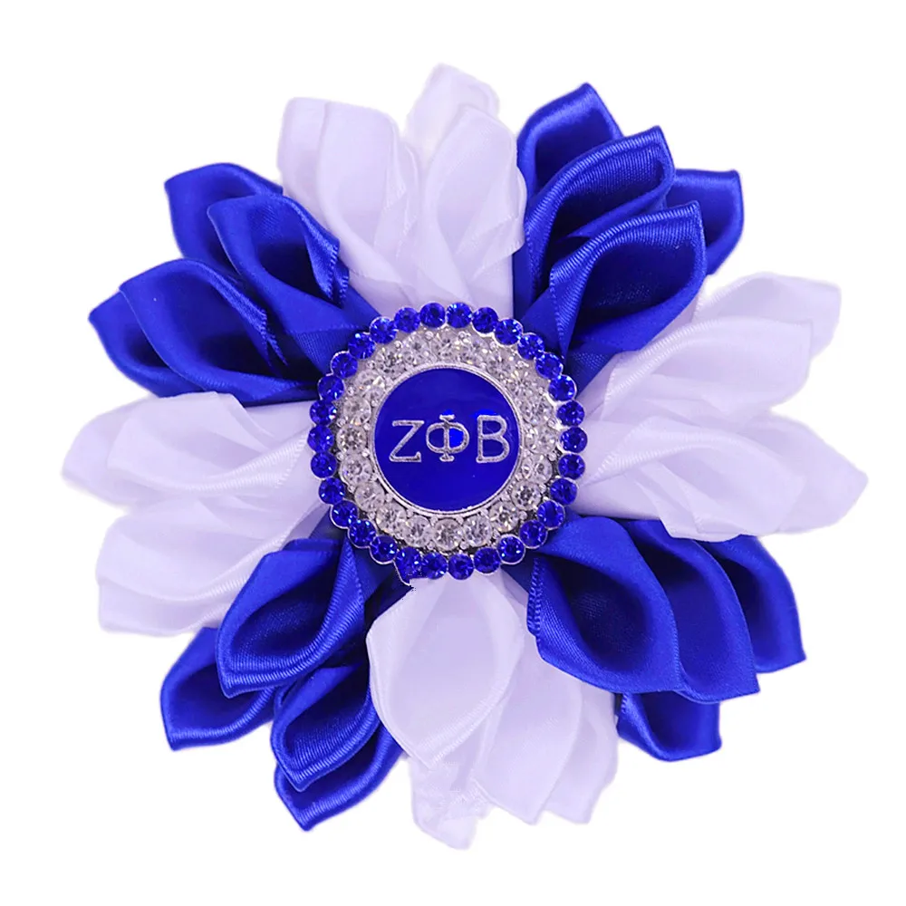 Новинка Женская корсажная брошь в виде цветов с надписями соor Bling Zeta Phi Beta Girls