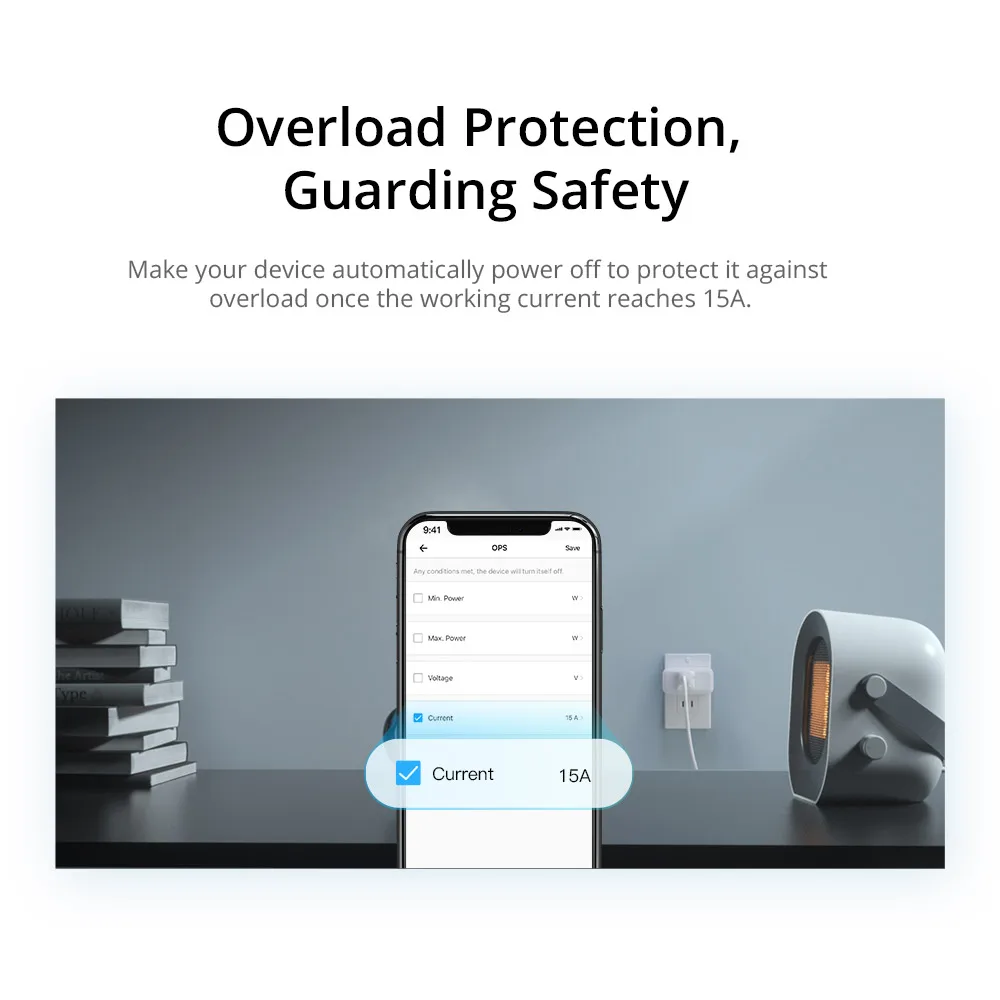 Смарт-розетка SONOFF S40/S40 Lite 15 А Wi-Fi
