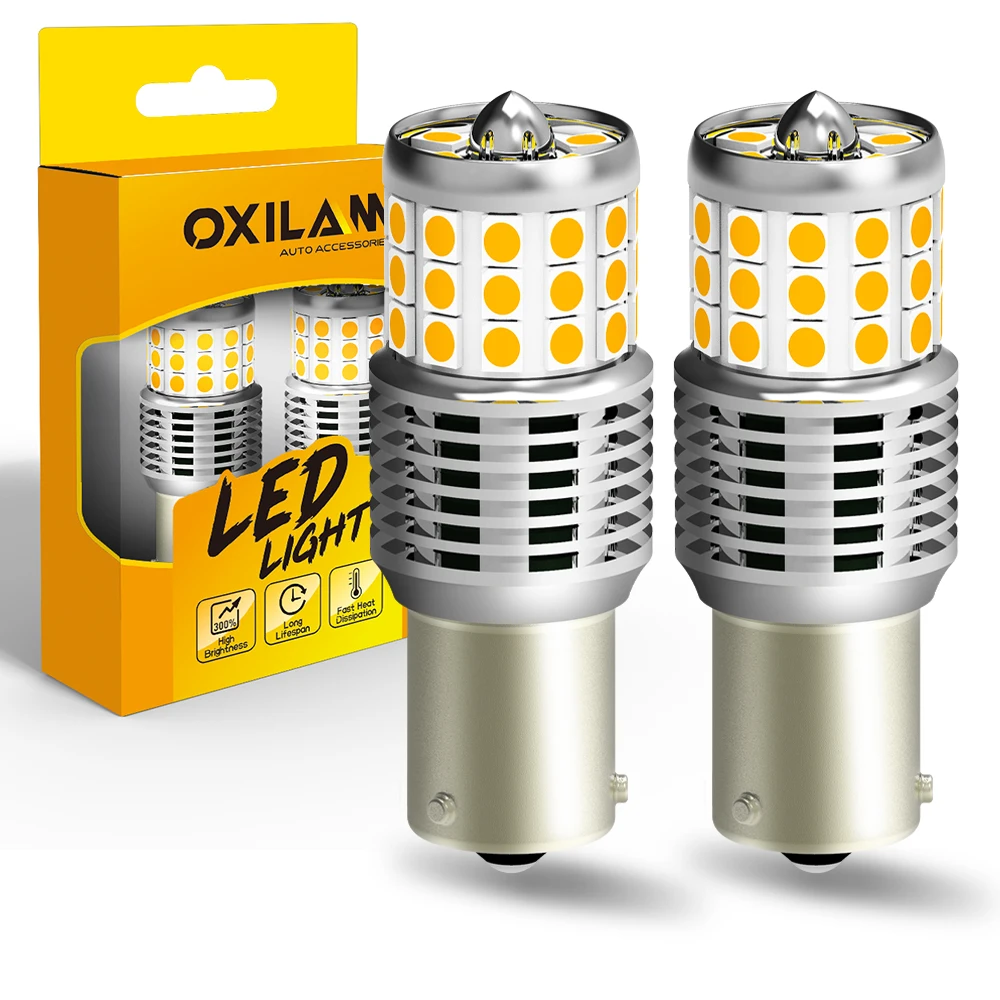 

2Pcs PY21W BAU15S LED Canbus Error Free 1156 LED Amber No Hyper Flash Car Turn Signal Light For Nissan Note Tiida Qashqai Almera