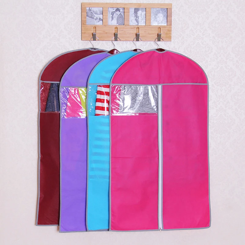 

Dustproof Clothing Covers Waterproof Clothes Dust Cover Coat Suit Dress Protector Hanging Garment Bags Closet Organizer