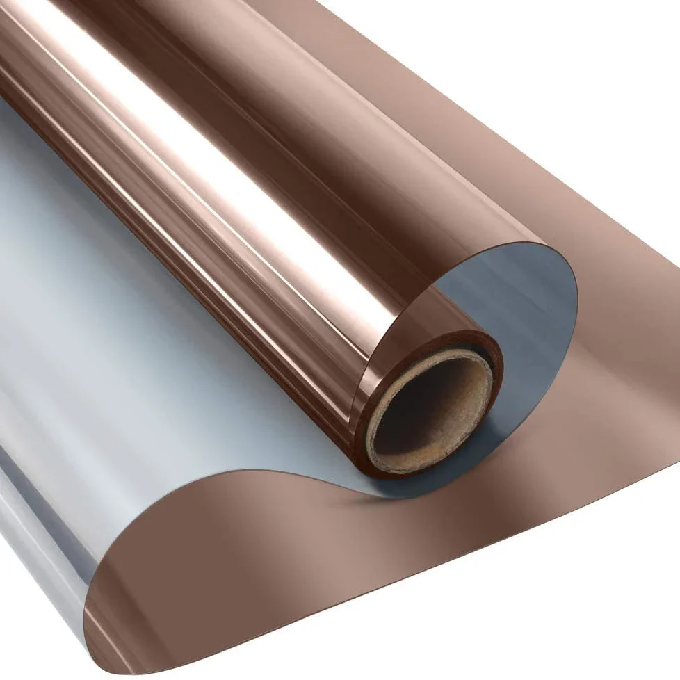 Односторонняя зеркальная оконная пленка из ПВХ для дома