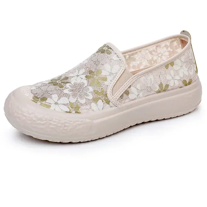 Женские сетчатые туфли мягкая подошва легкие дышащие повседневная обувь