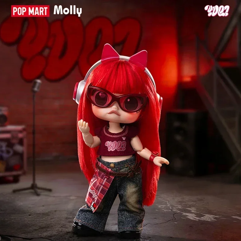 Фото POP MART MOLLY X YUQI 1/8 Фигурка из серии Co-branded Blind Box Toys, милые аниме-фигурки, игрушки-сюрпризы, загадочные коробки-сюрпризы, куклы №2