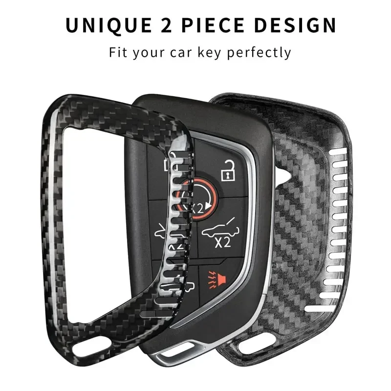 Чехол для ключа из углеродного волокна T-CARBON подходит Chevrolet Chevy C8 Stingray Z06 Z51 Coupe 2024