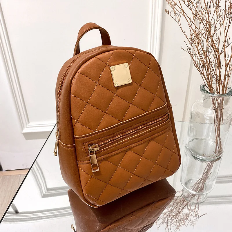 

2022 Time Lingge Female Shoulder Travel Bag Casual Backpack Single Messenger Mobile Phone Small School Bag