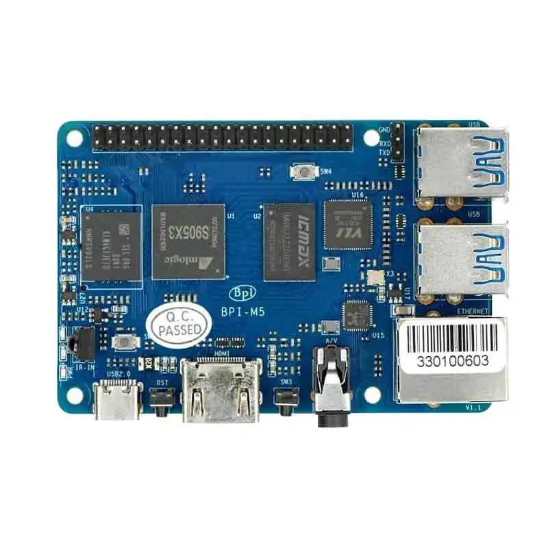 Banana Pi BPI-M5 Berry с чипом Amlogic S905x3 16G eMMC совместимый Raspberry 3B высокая производительность