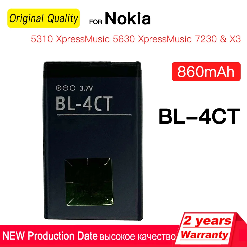 BL-4CT аккумулятор для телефона NOKIA BL 4CT 5310 6700S X3 X3-00 7230 7310C 5630 2720 2720A 7210C 6600F 860 мАч
