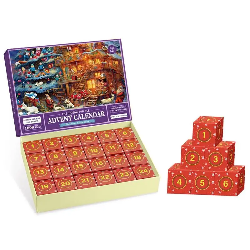 

Advent Calendar 2023 Jigsaw Puzzles Hristmas Holiday Puzzles For Kids Adults 24 Boxes 1008 Piece Puzzles For Boys Holiday Puzzle