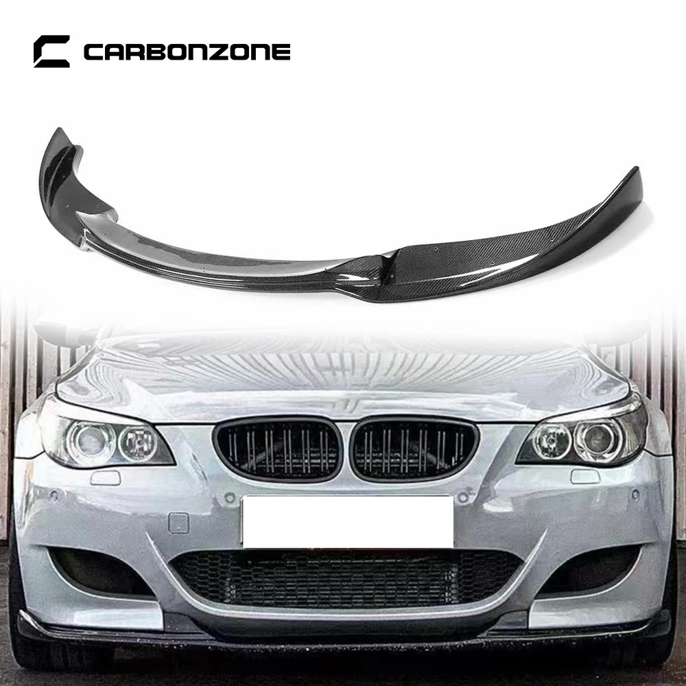 Разветвитель губ для переднего бампера из натурального углеродного волокна bmw m5
