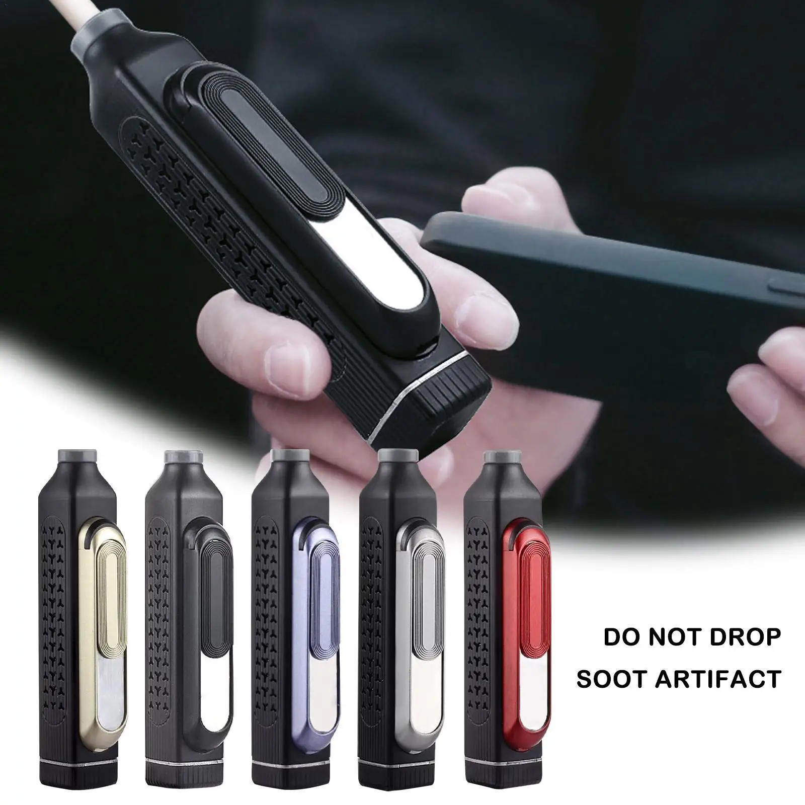 

Portable Car Ashtray Multifunctional Cigarette Lighter Metal Liner Ashtray Artifact Environmental Without Soot Sleeve Lighter