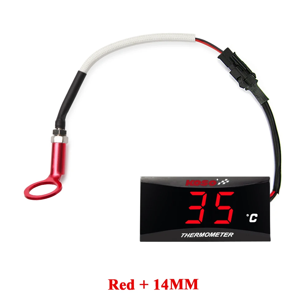 

KOSO Универсальный Цифровой Датчик Температуры Головки Блока Цилиндров ЖК-экран Для Мотоциклов Легкий Материал PP